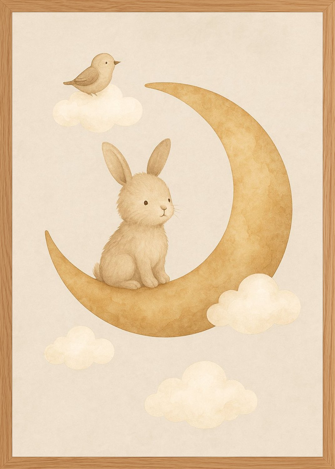 Poster in oak frame