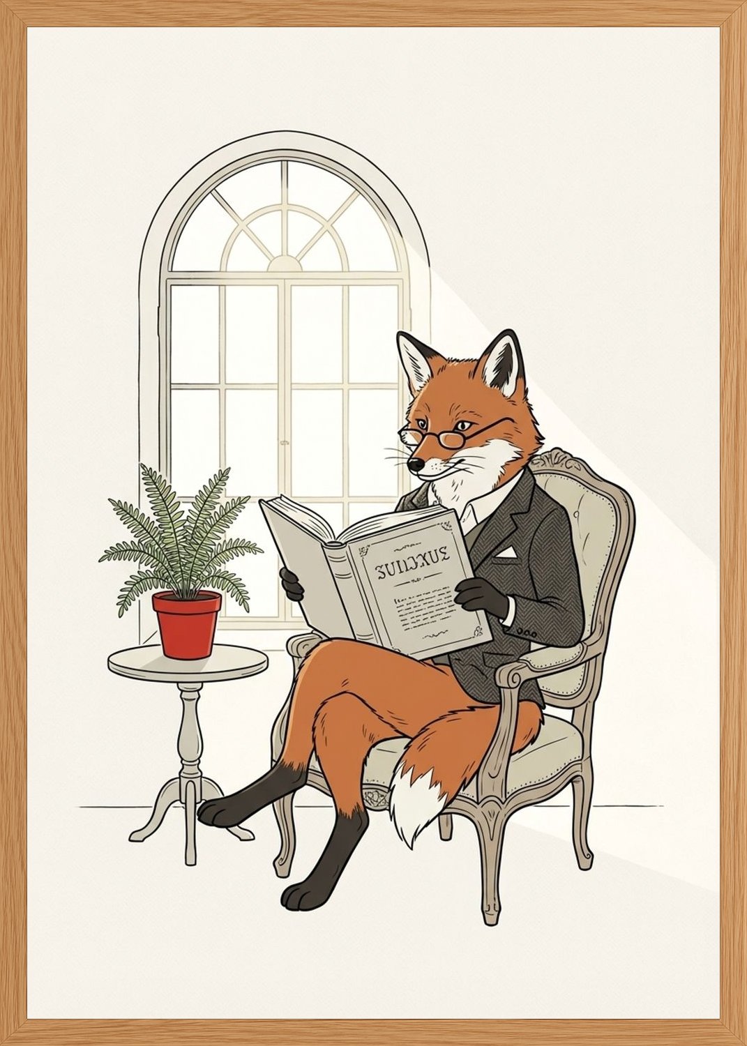 Poster in oak frame