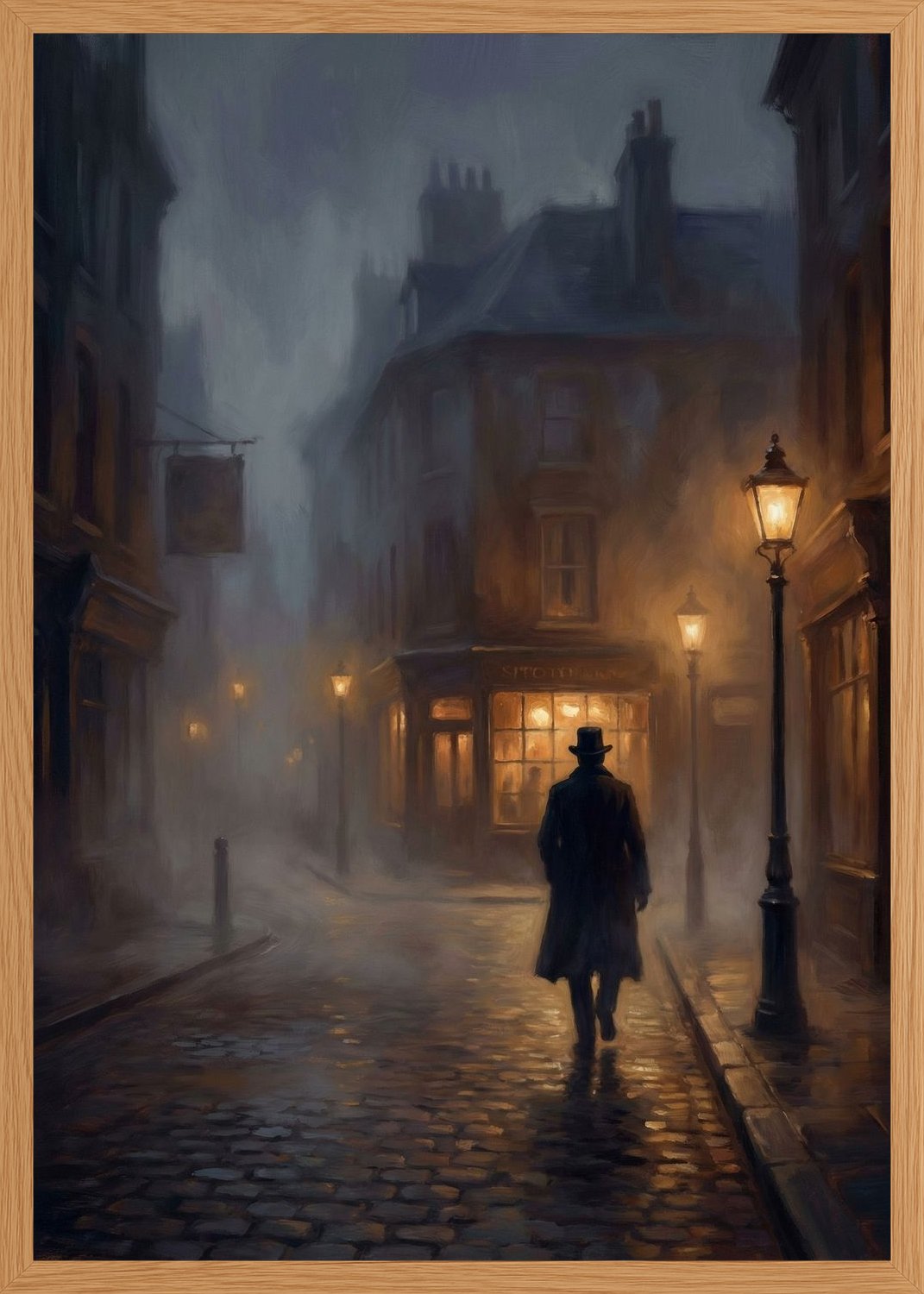 Poster in oak frame