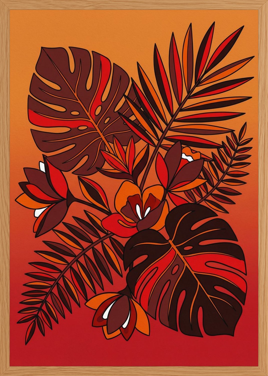 Poster in oak frame