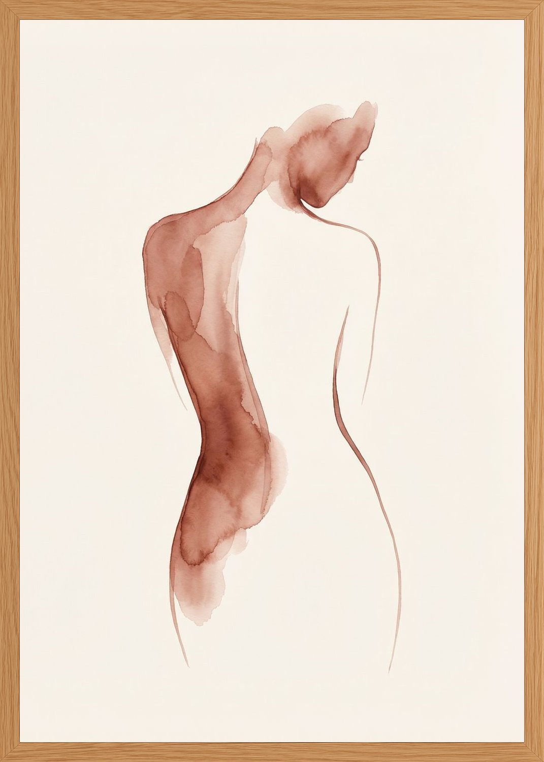 Poster in oak frame