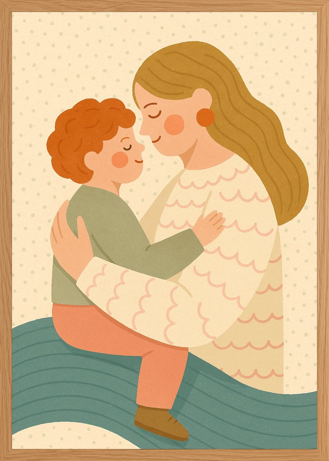 Poster in oak frame
