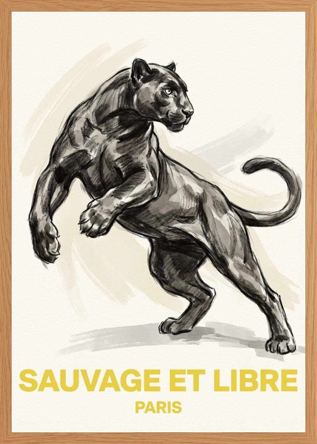 Poster in oak frame