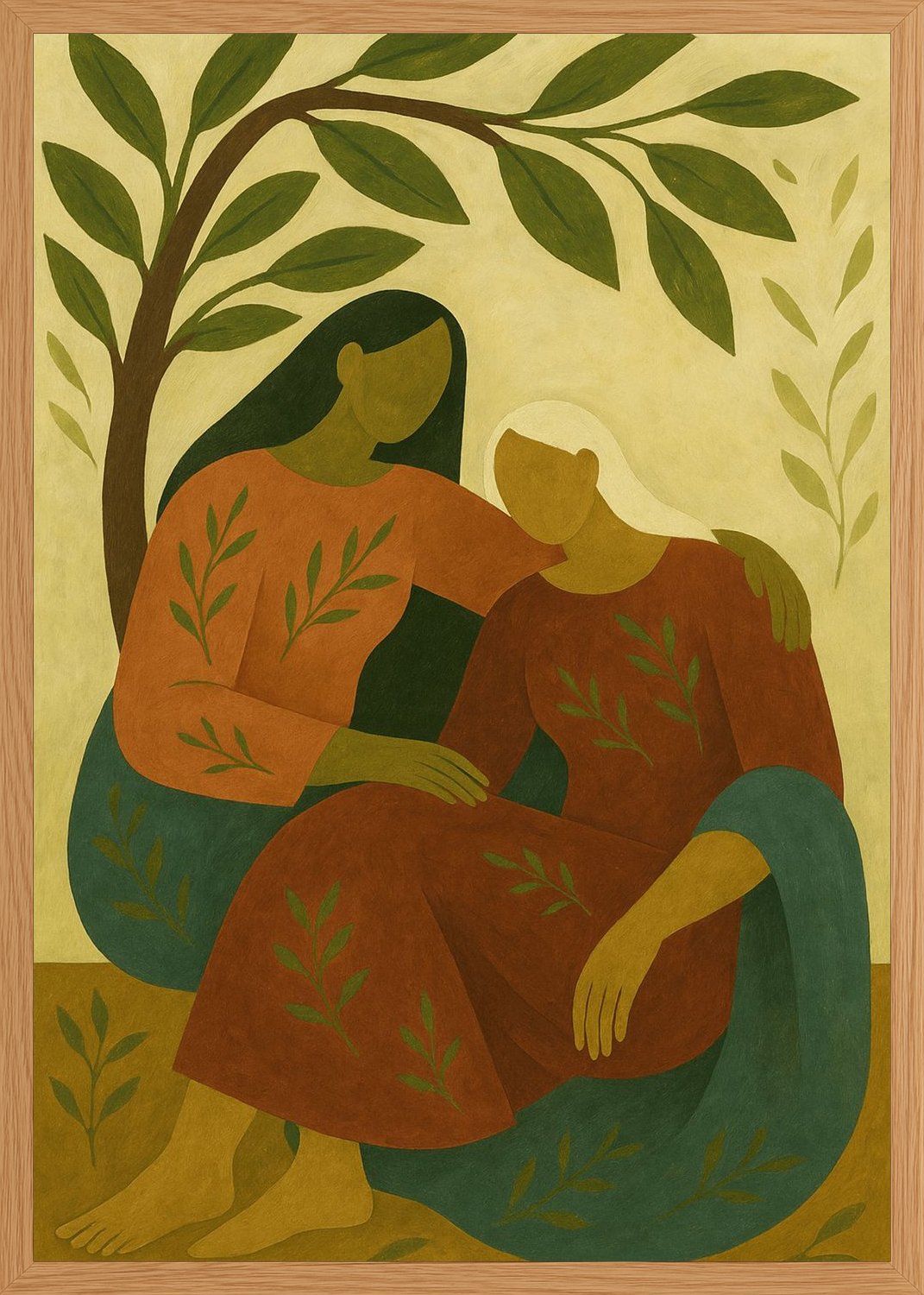 Poster in oak frame