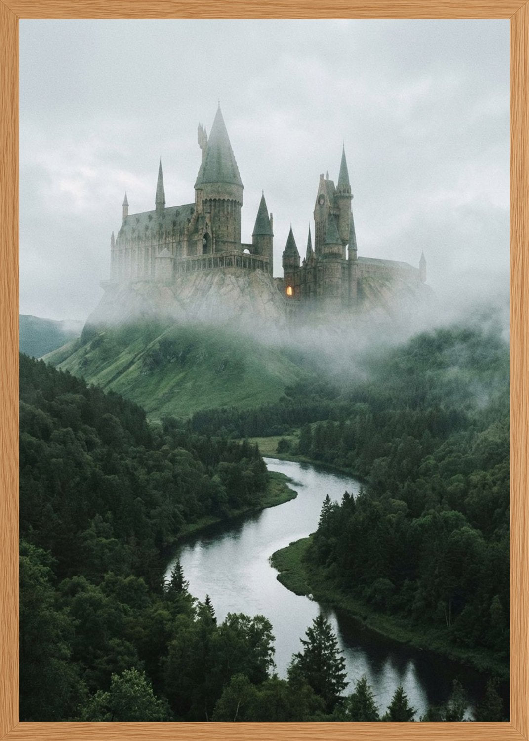 Poster in oak frame