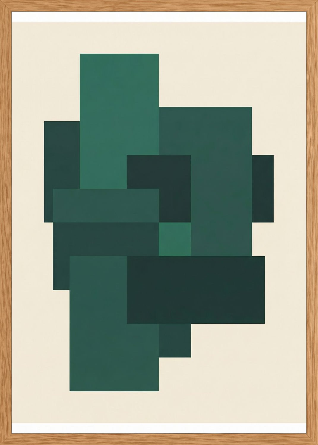Poster in oak frame