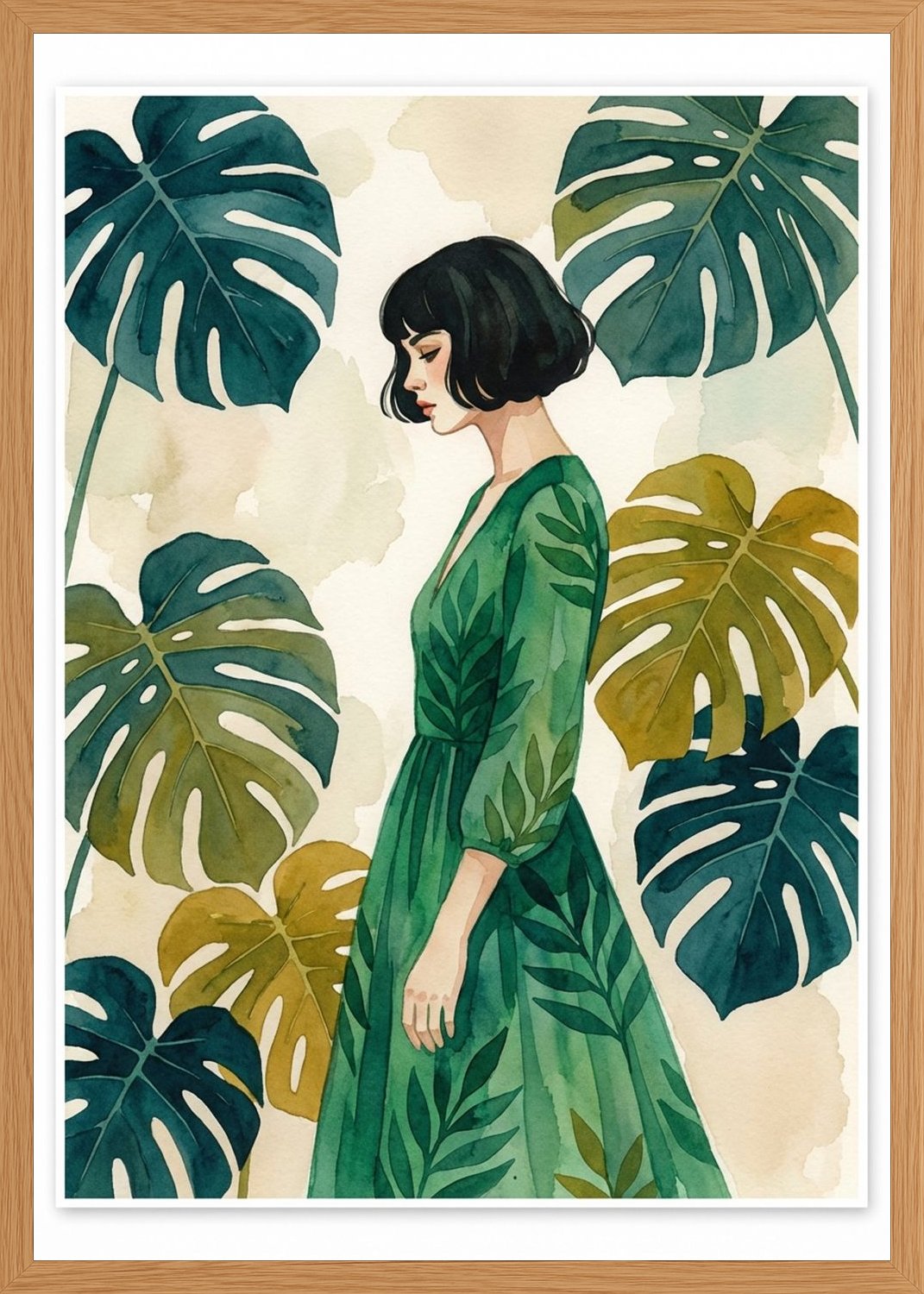 Poster in oak frame