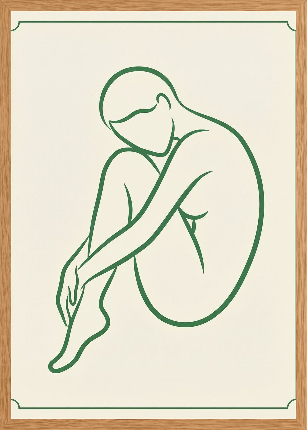 Poster in oak frame