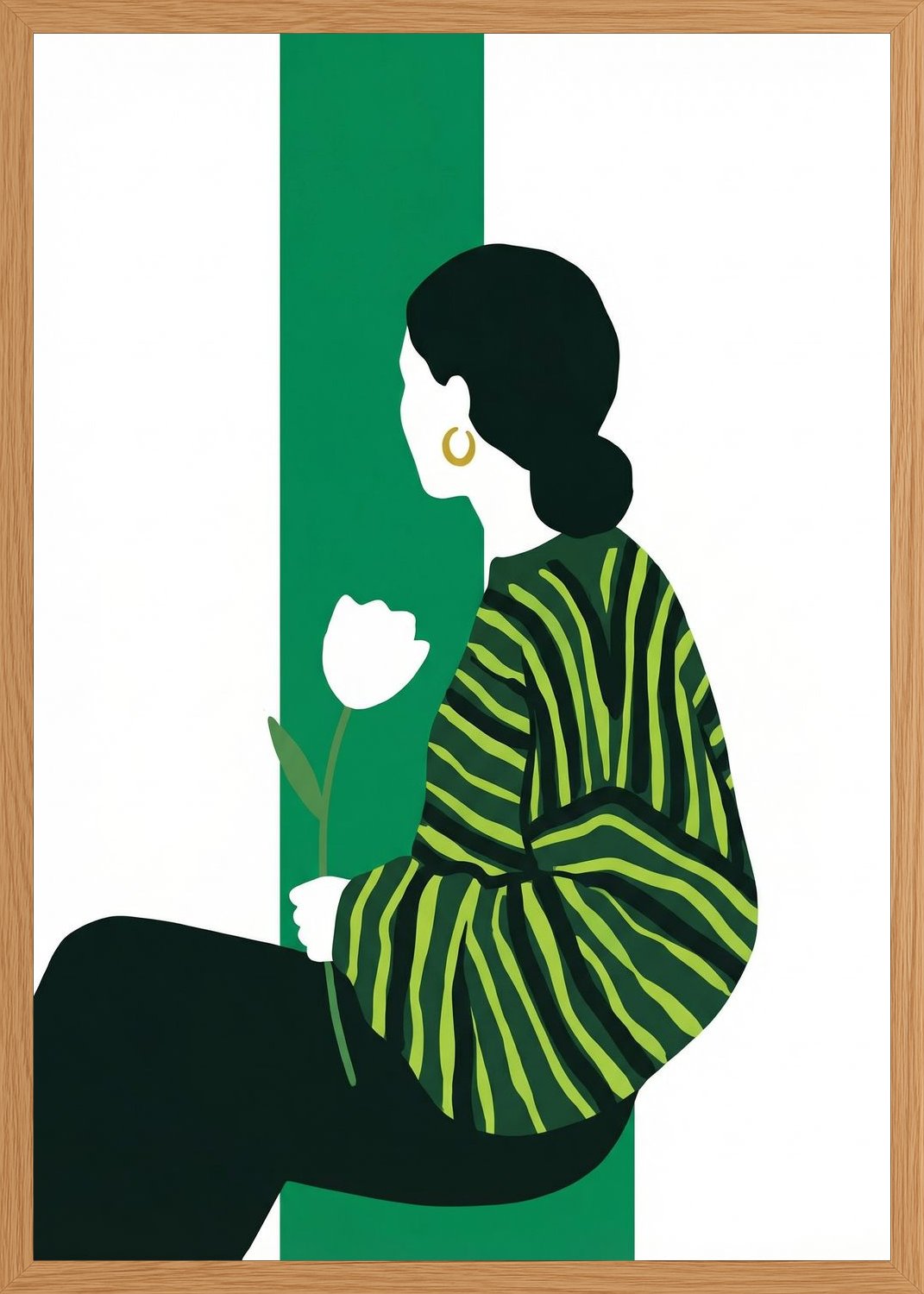 Poster in oak frame