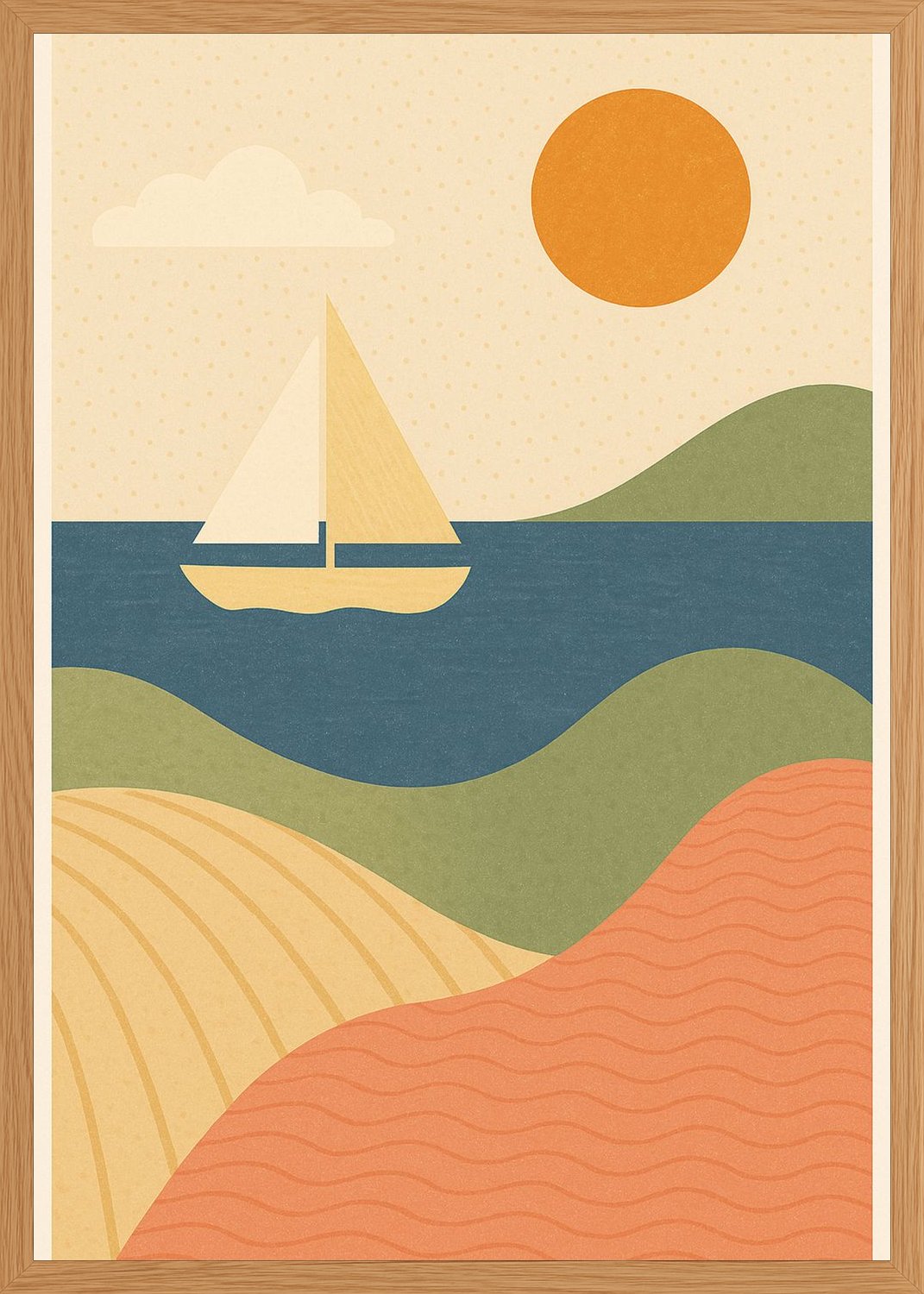 Poster in oak frame