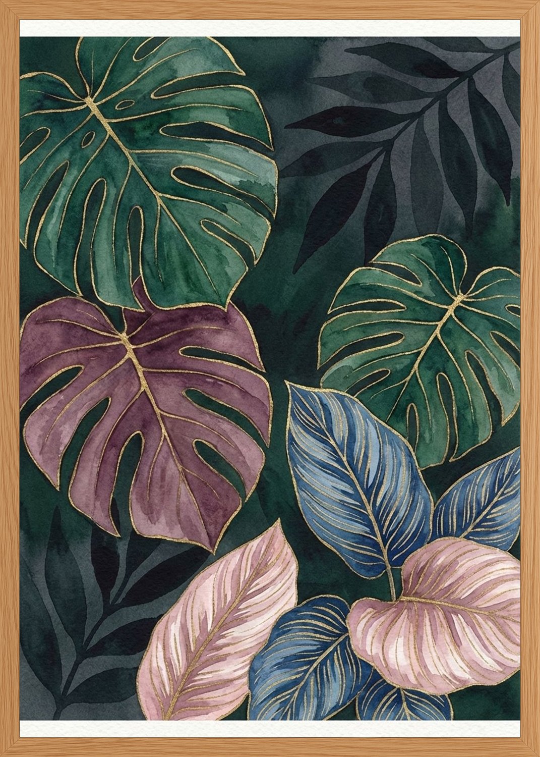 Poster in oak frame