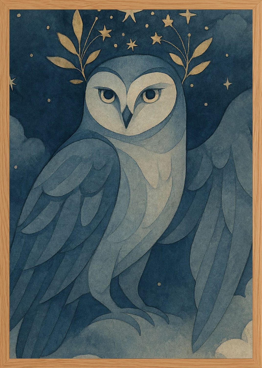 Poster in oak frame