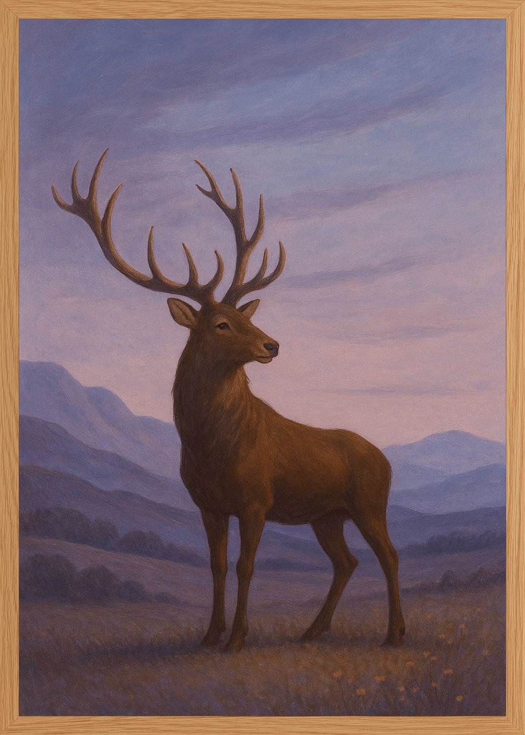 Poster in oak frame