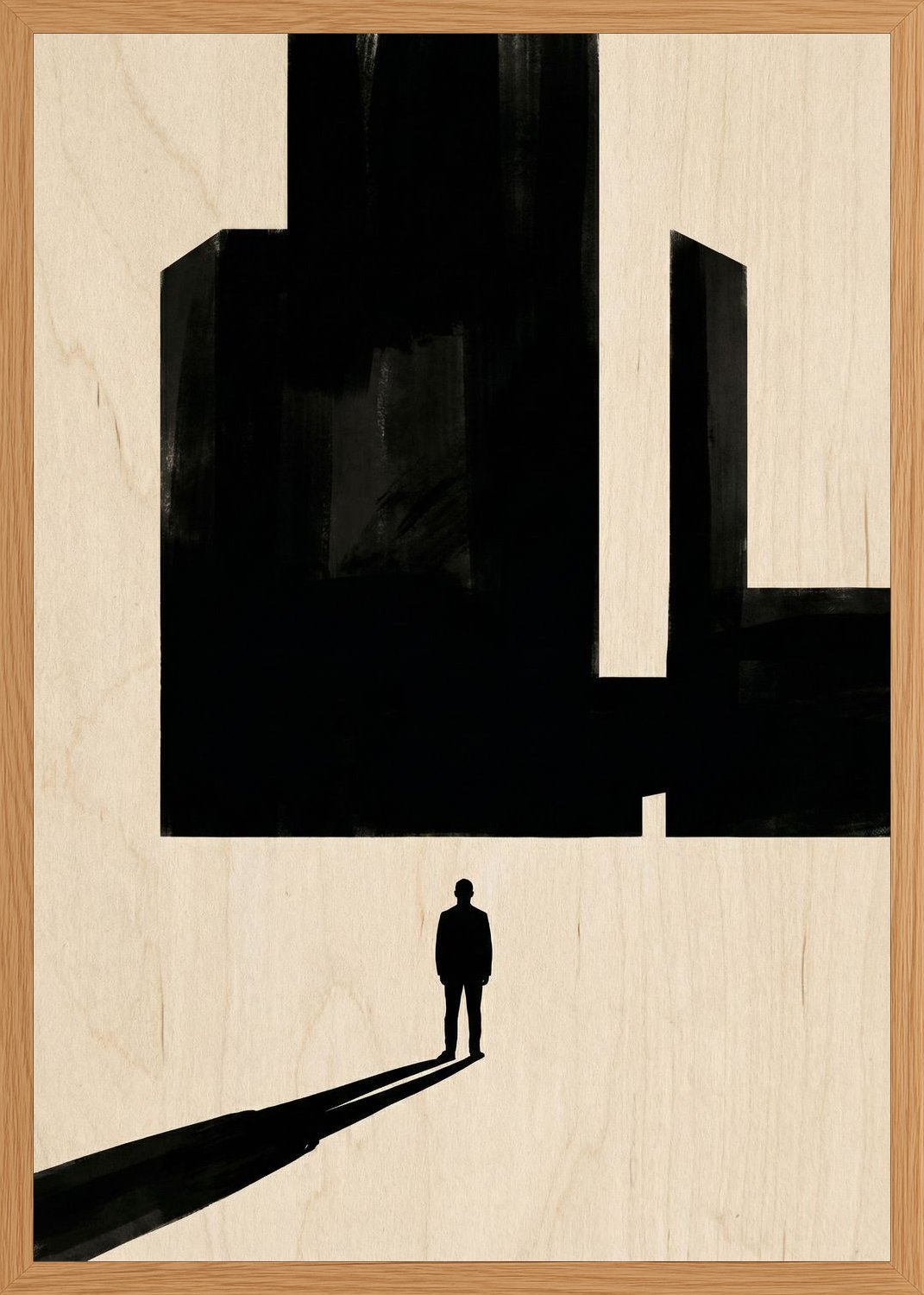 Poster in oak frame
