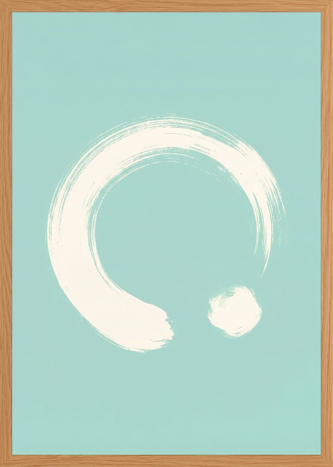 Poster in oak frame