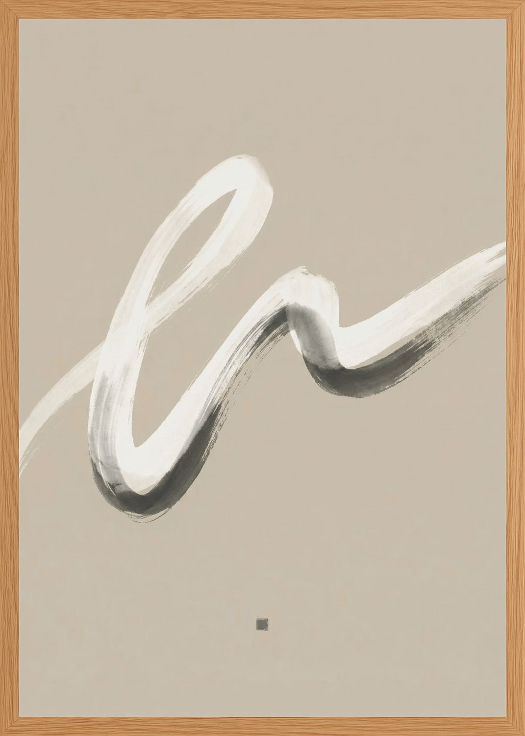 Poster in oak frame