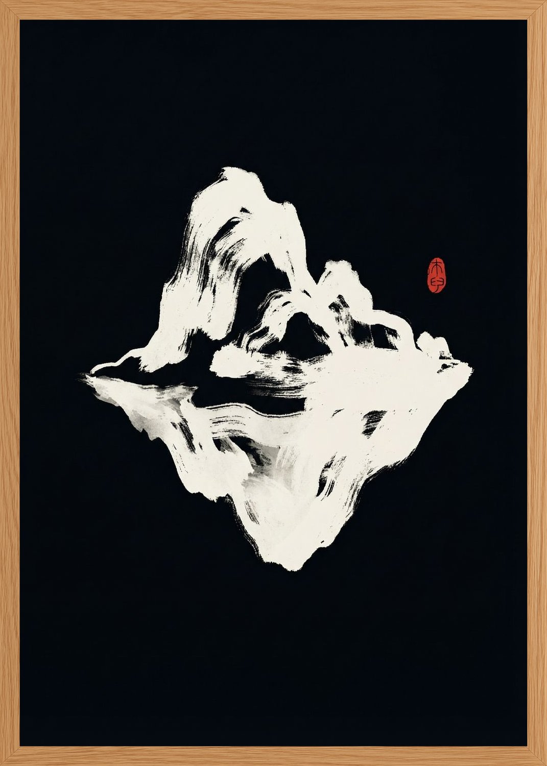 Poster in oak frame