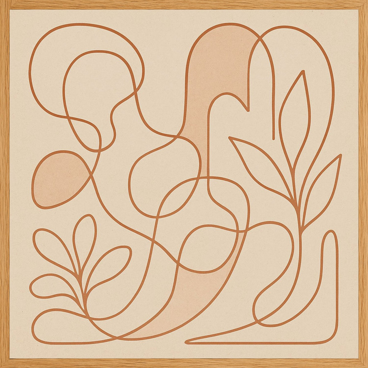 Poster in oak frame