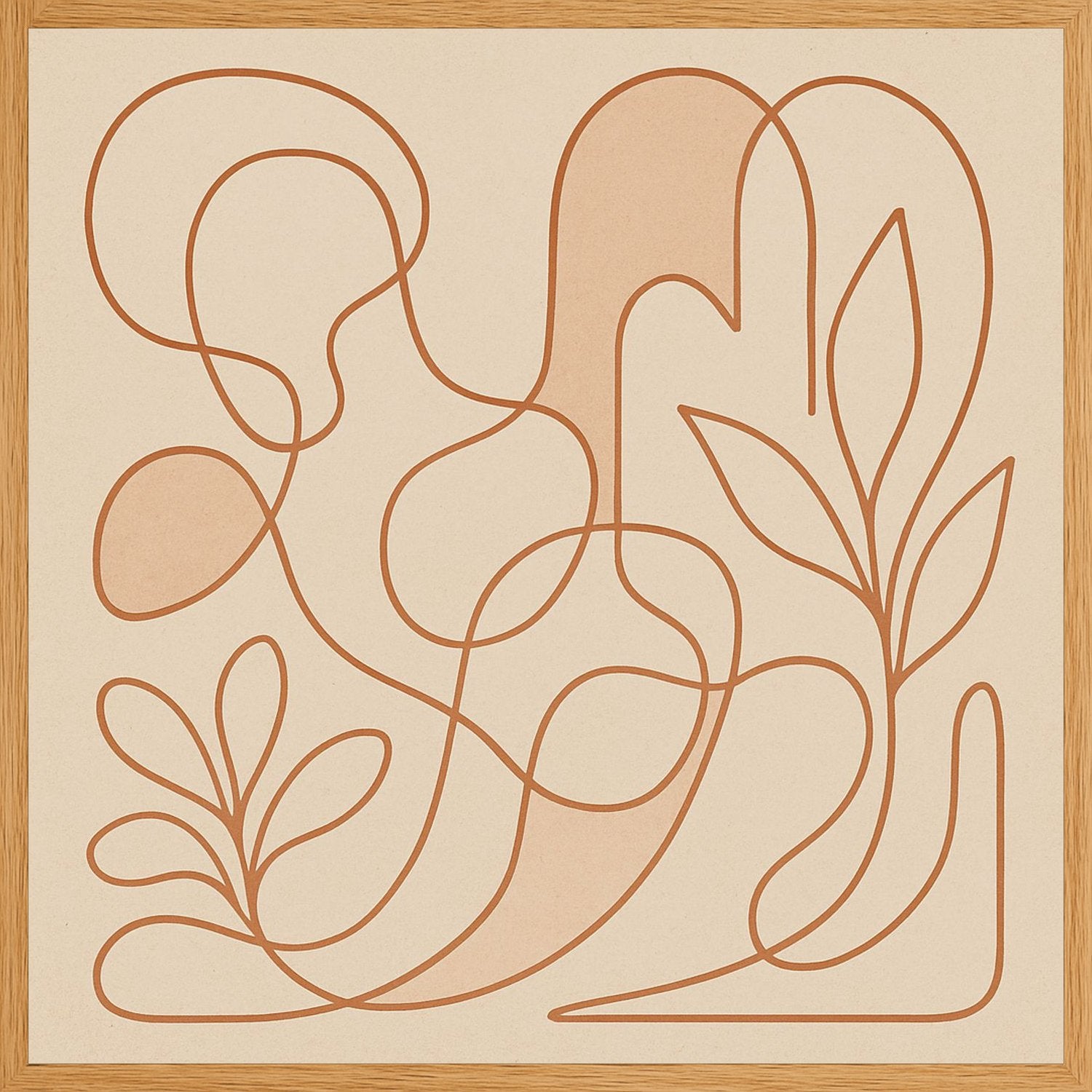 Poster in oak frame