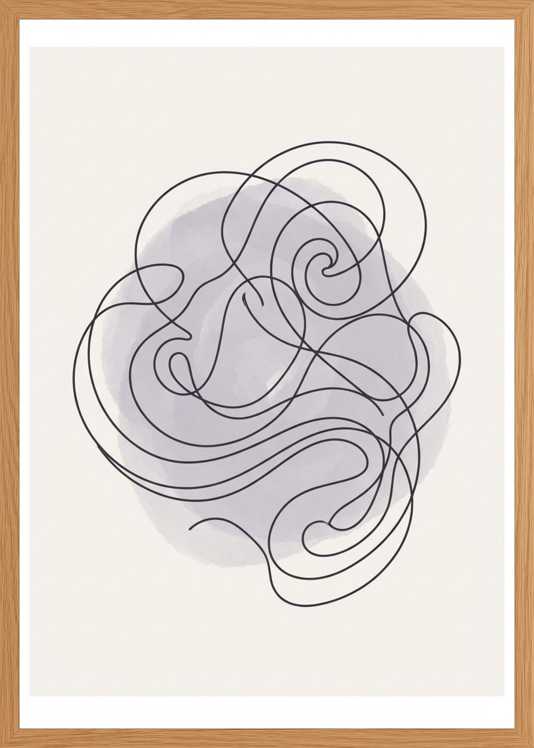 Poster in oak frame