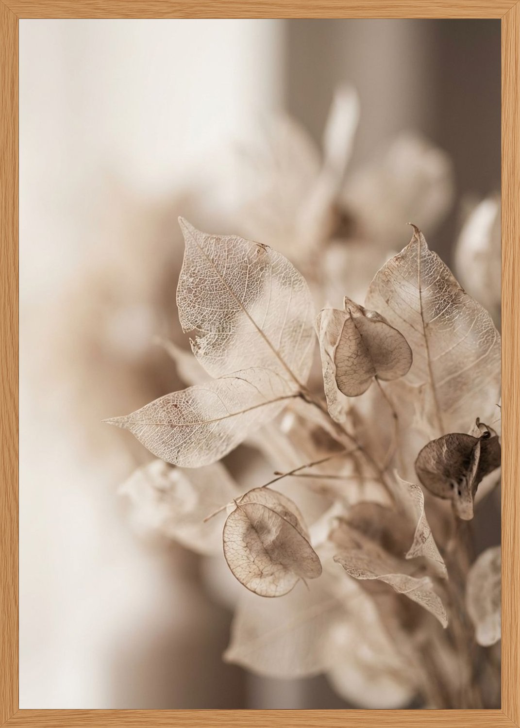 Poster in oak frame