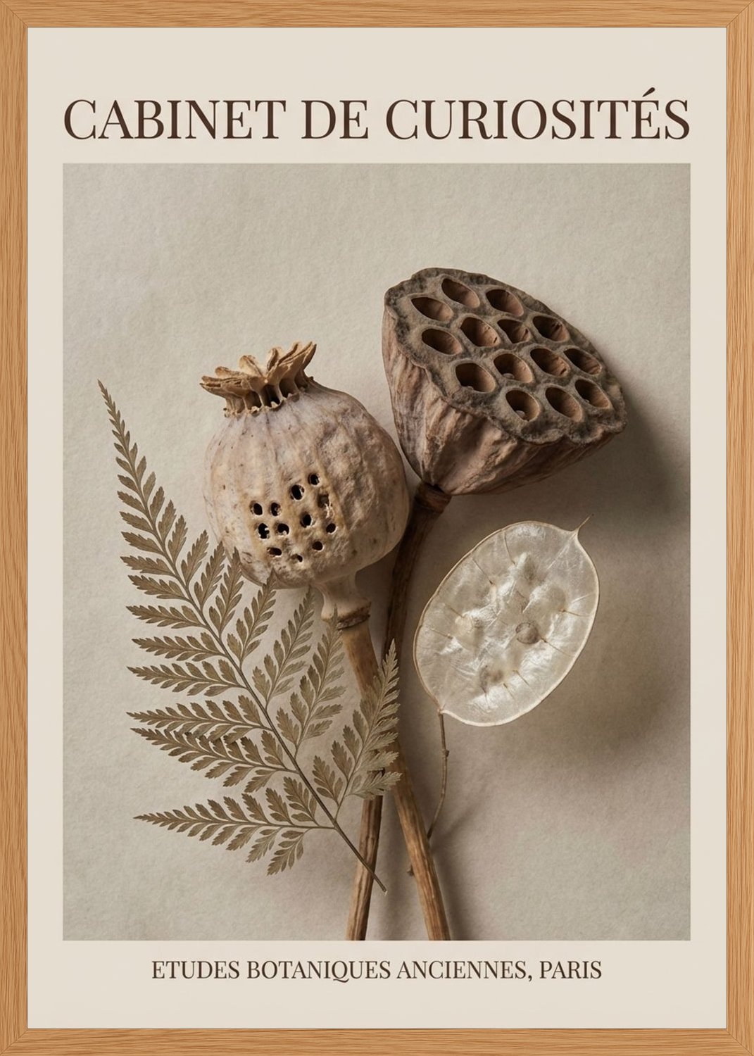 Poster in oak frame