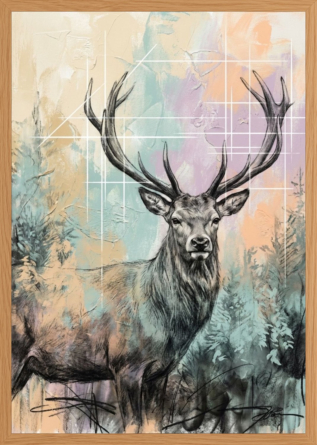 Poster in oak frame