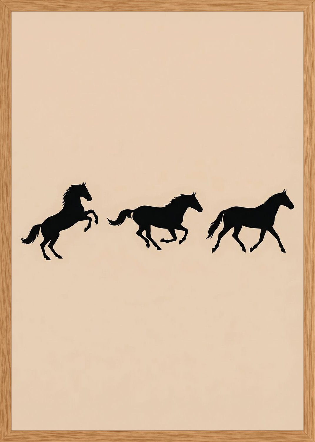 Poster in oak frame