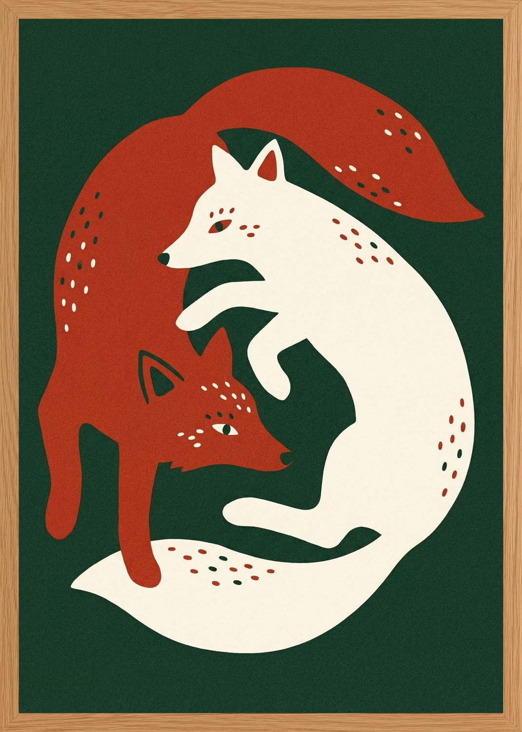 Poster in oak frame