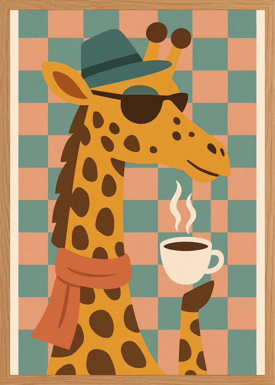 Poster in oak frame