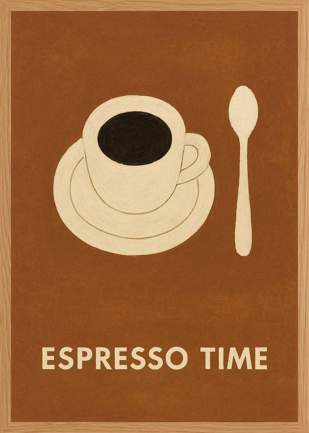 Poster in oak frame