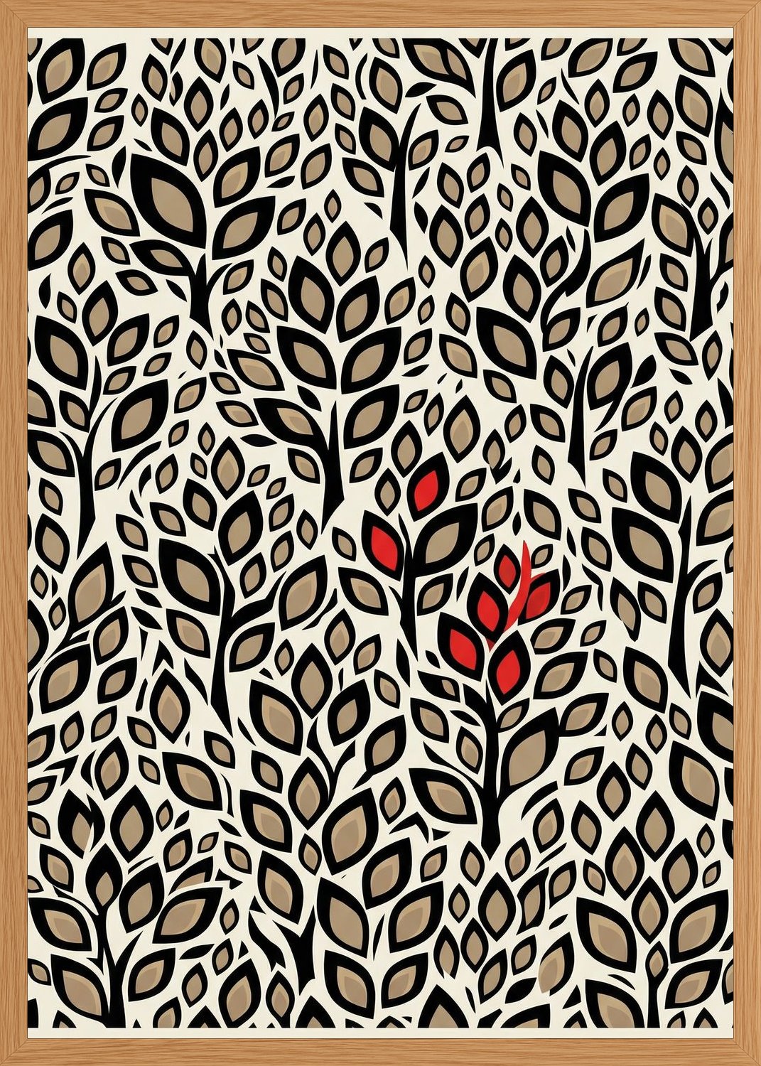 Poster in oak frame