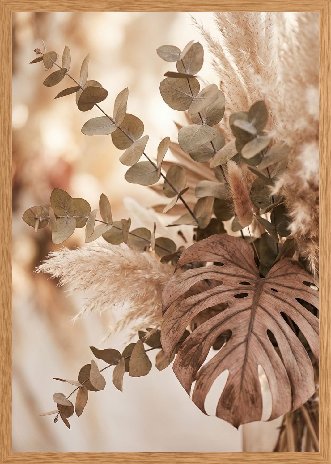 Poster in oak frame
