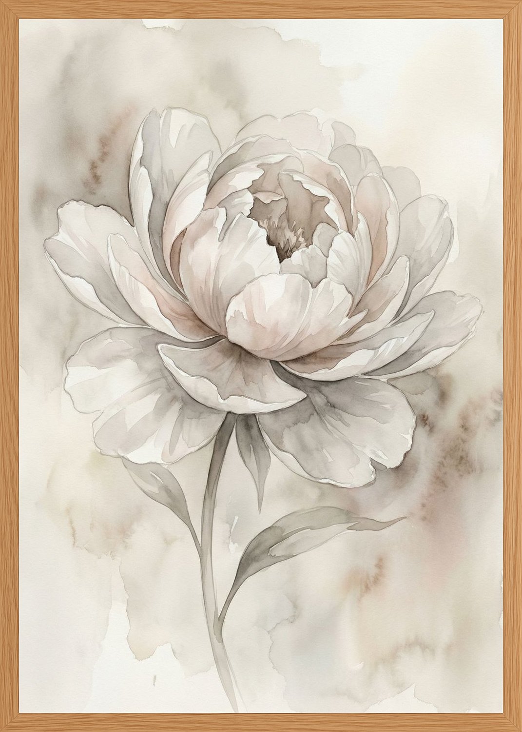 Poster in oak frame