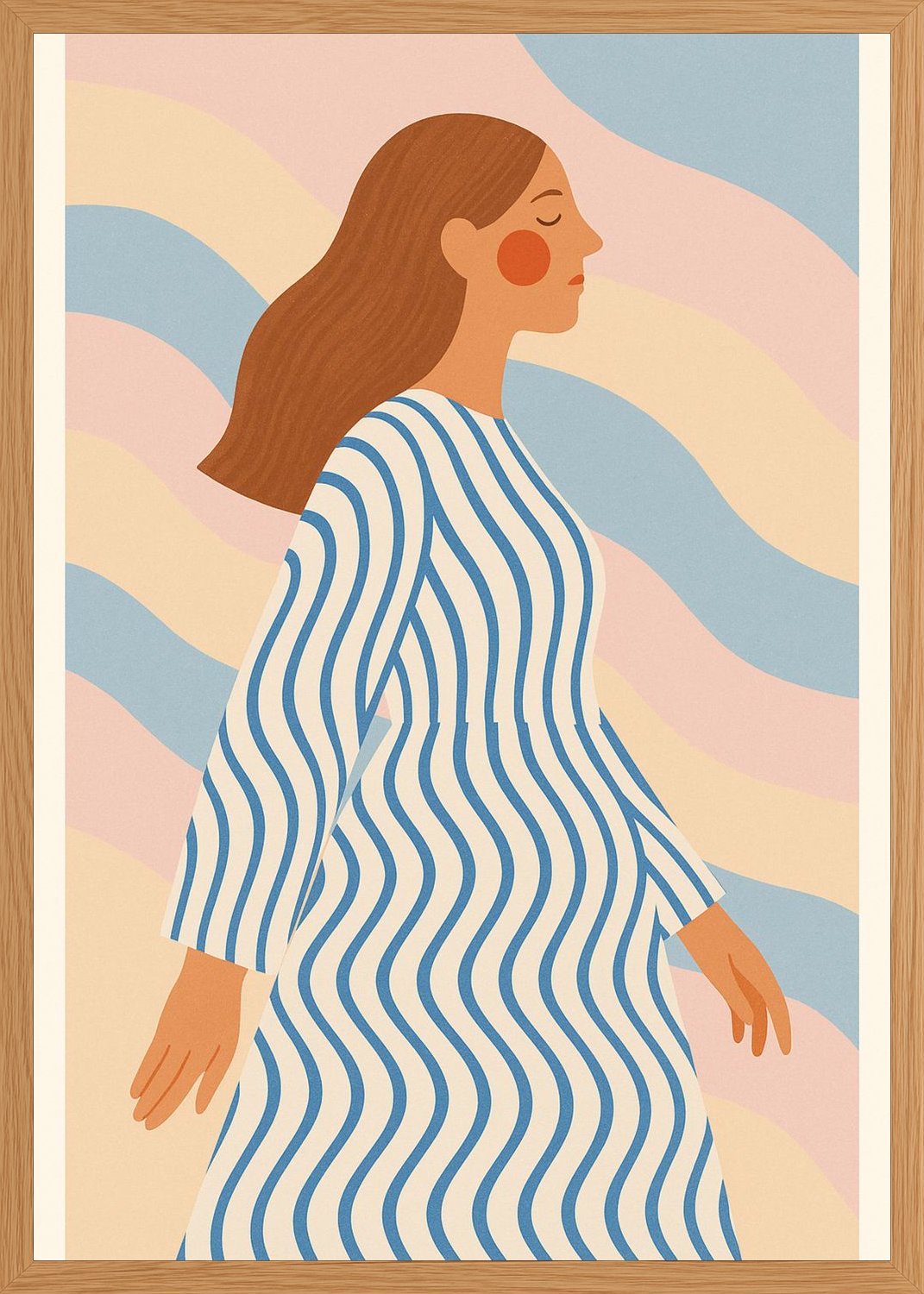 Poster in oak frame