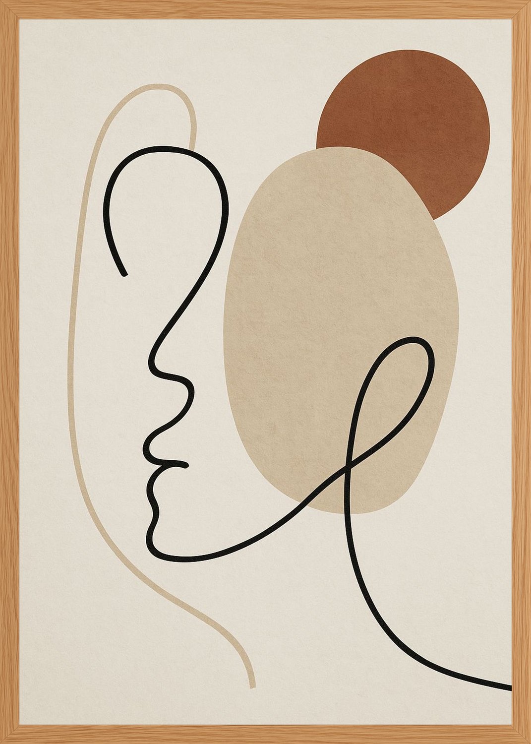 Poster in oak frame