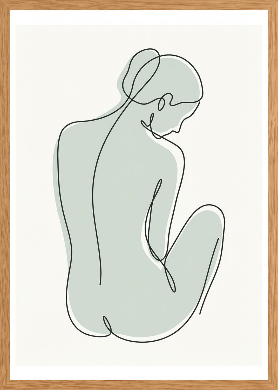 Poster in oak frame