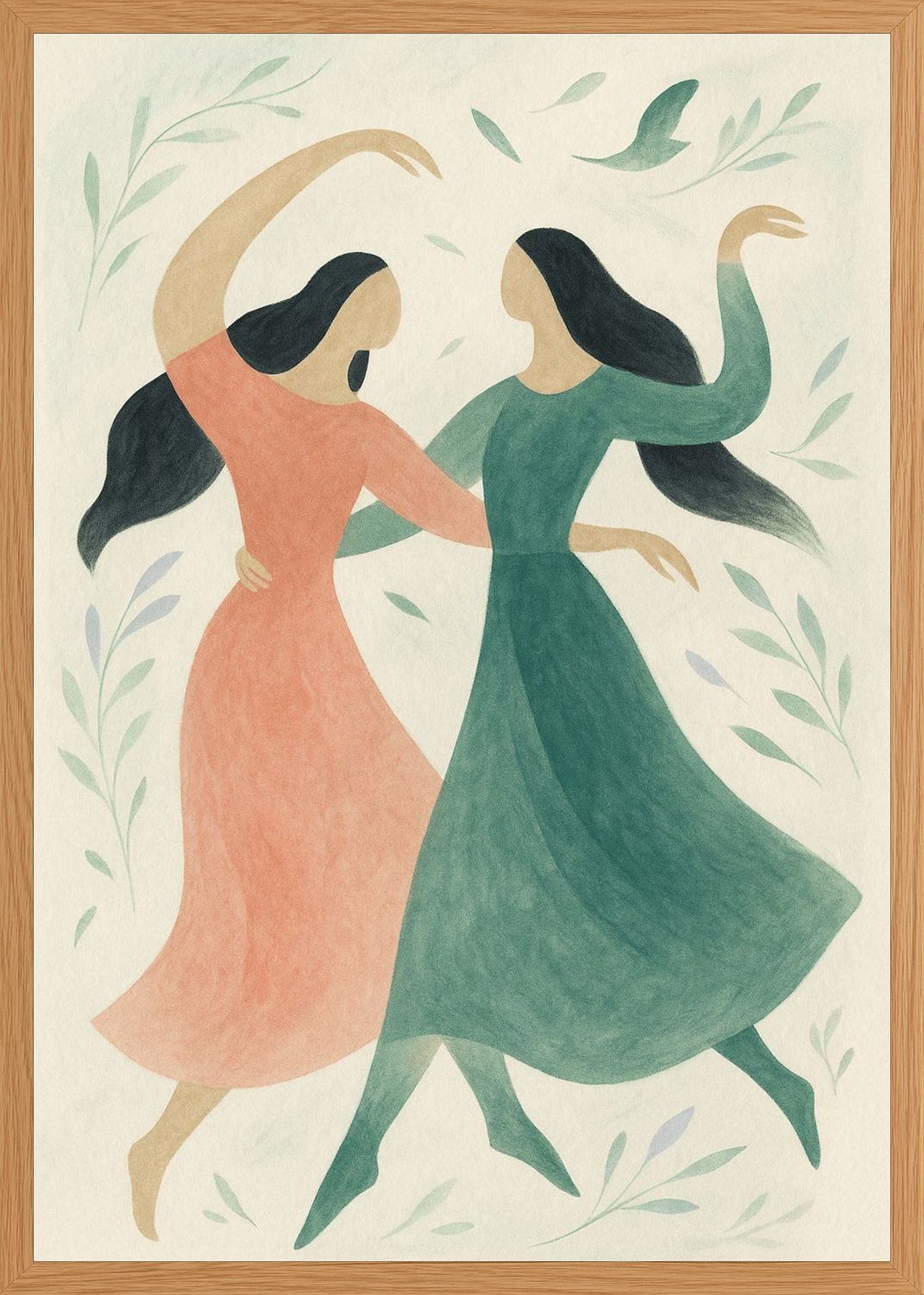 Poster in oak frame