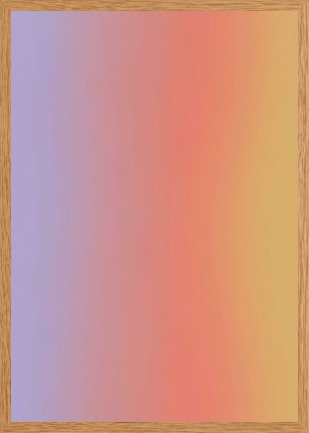 Poster in oak frame