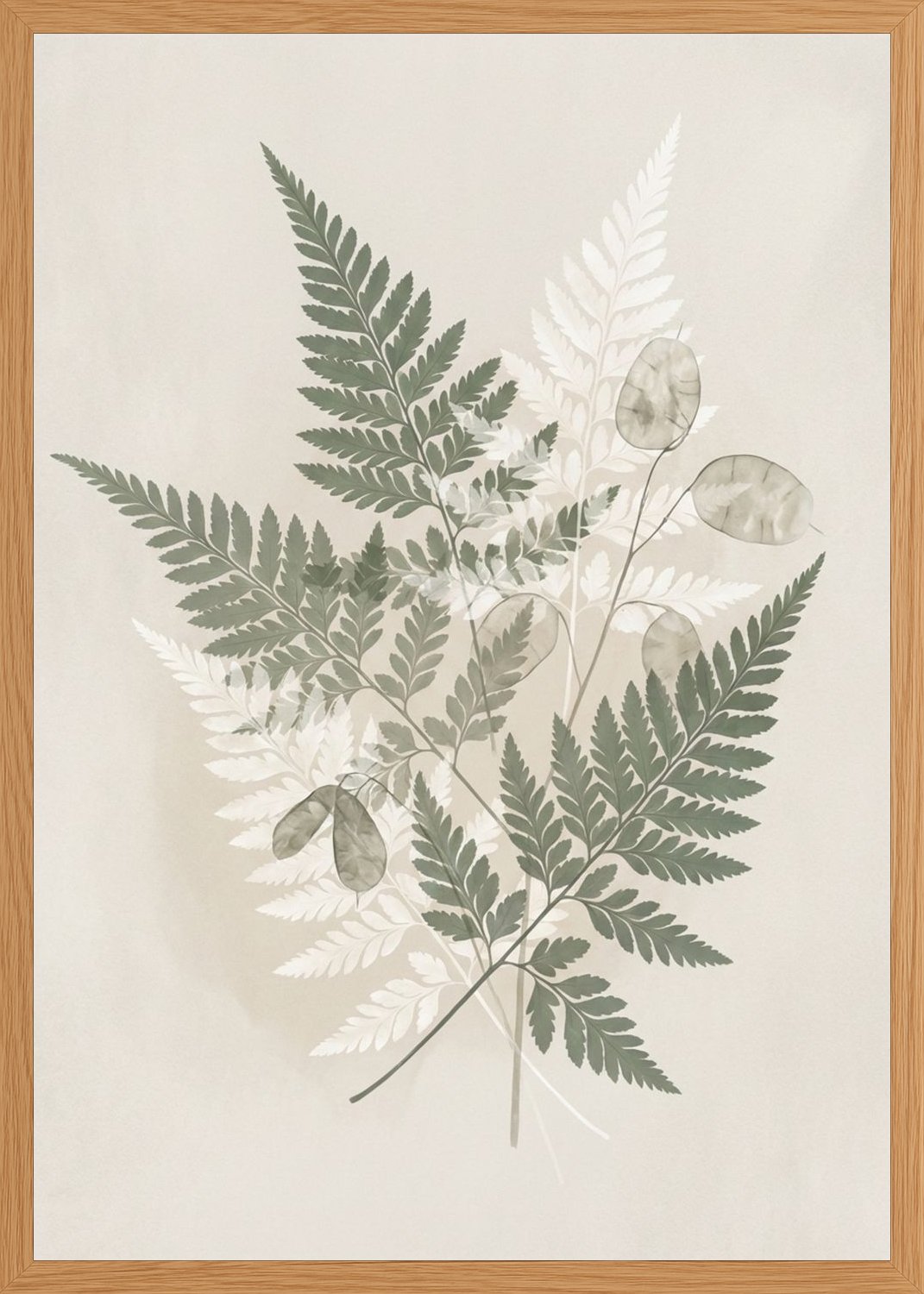 Poster in oak frame