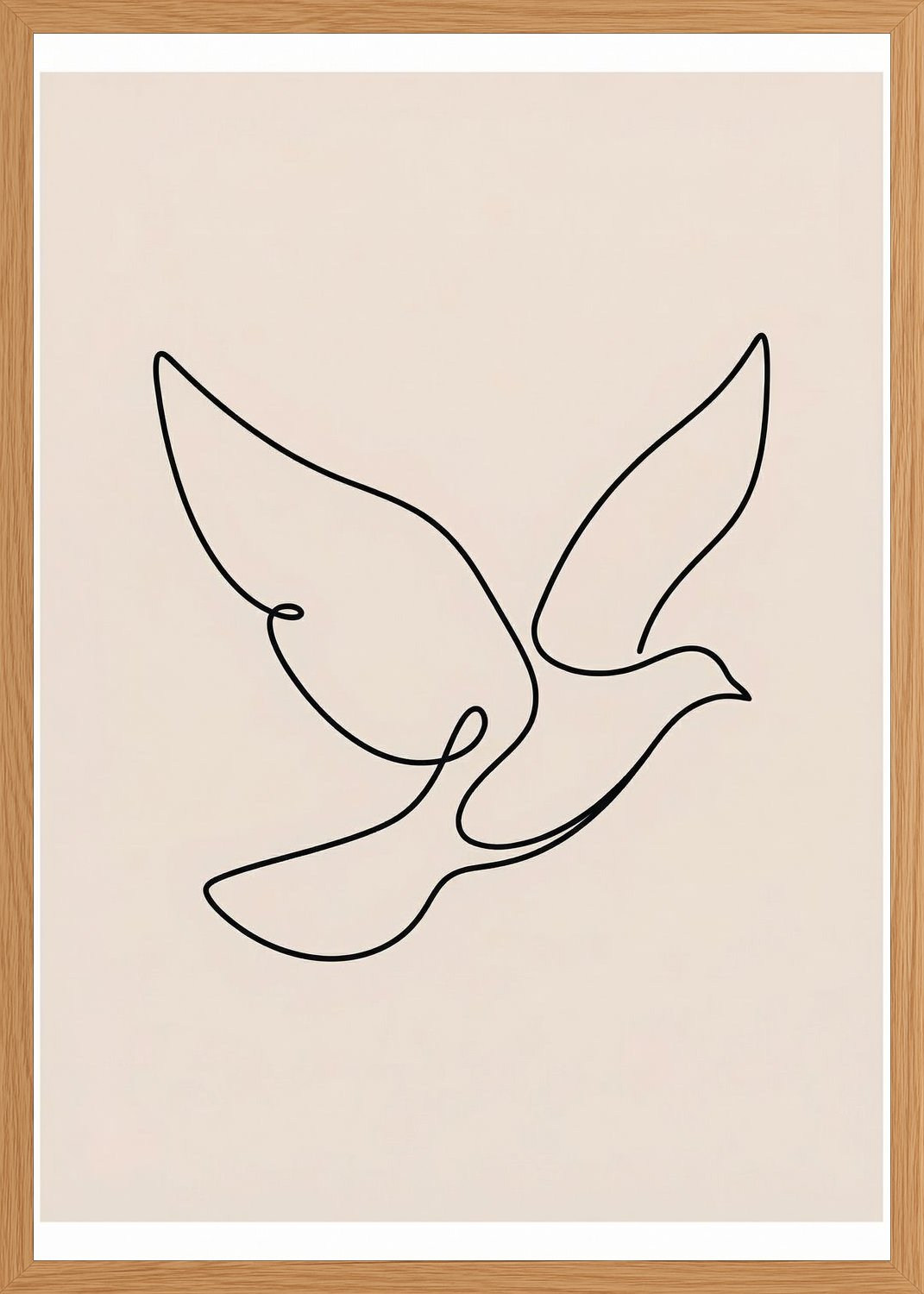 Poster in oak frame