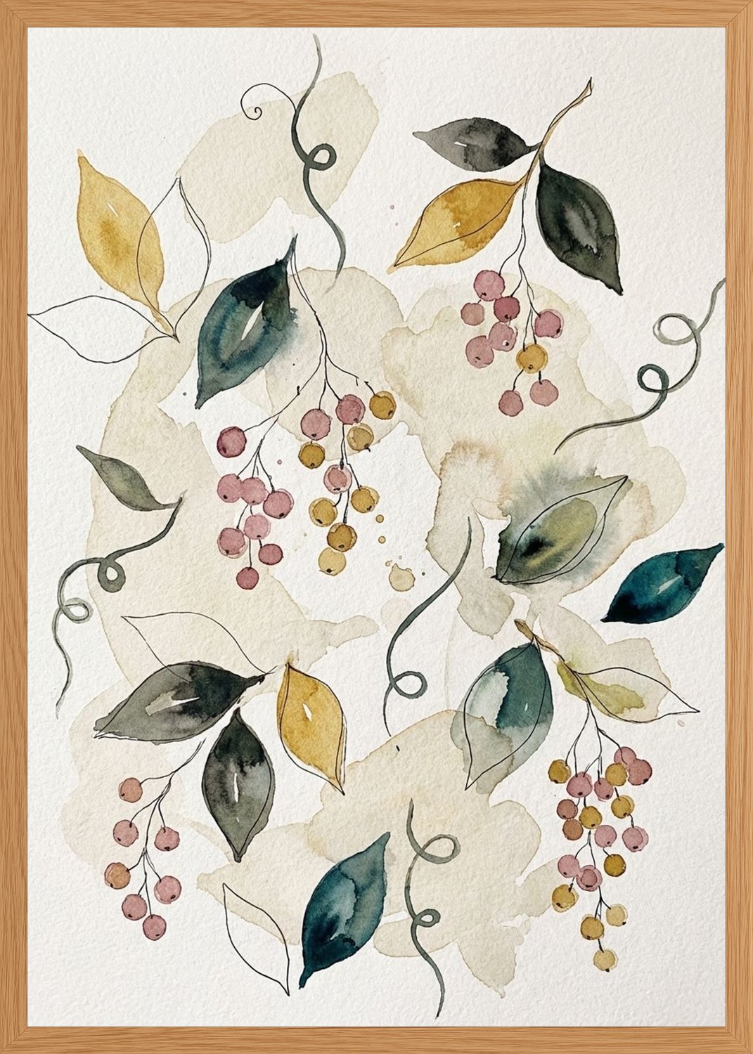 Poster in oak frame