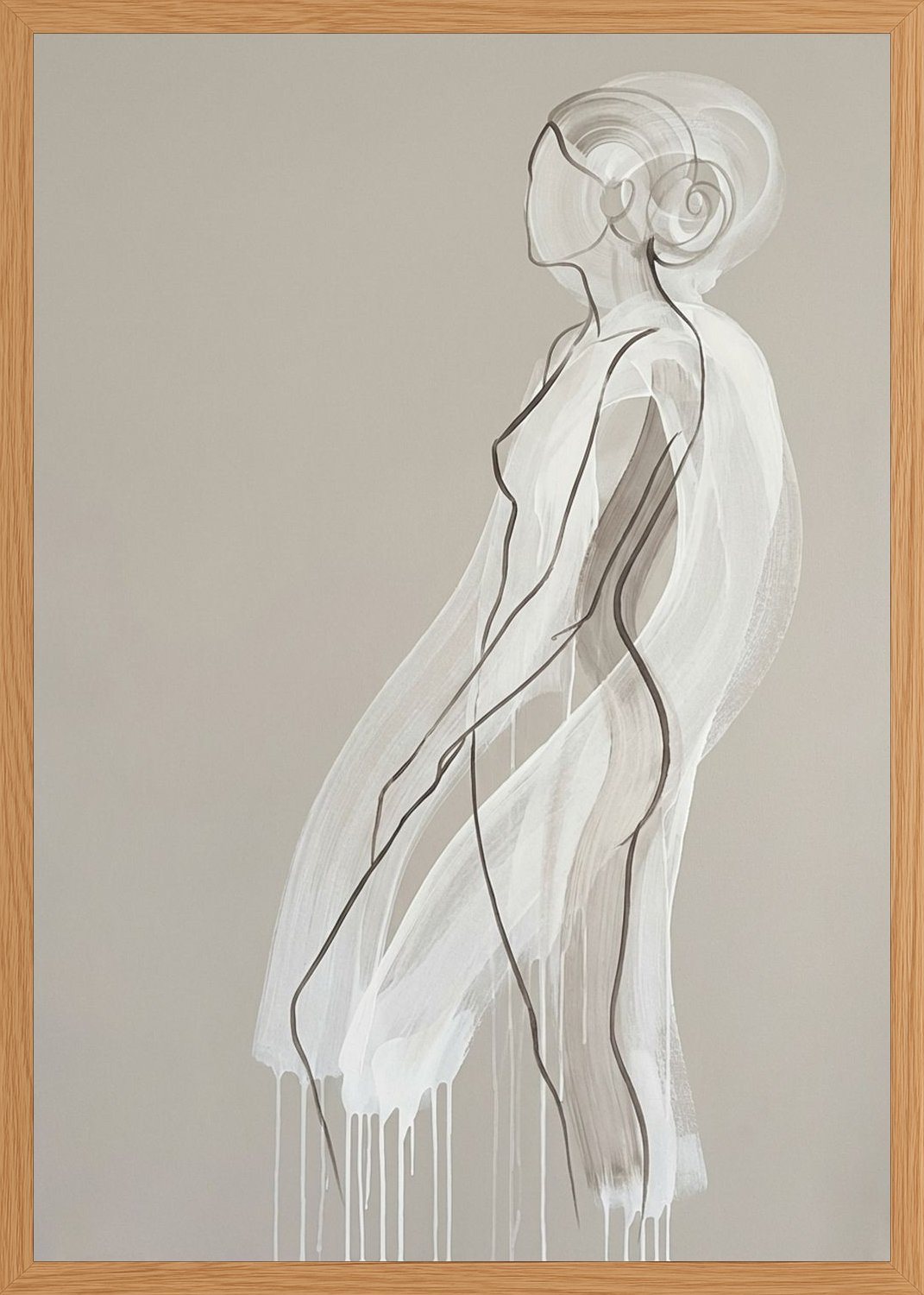 Poster in oak frame