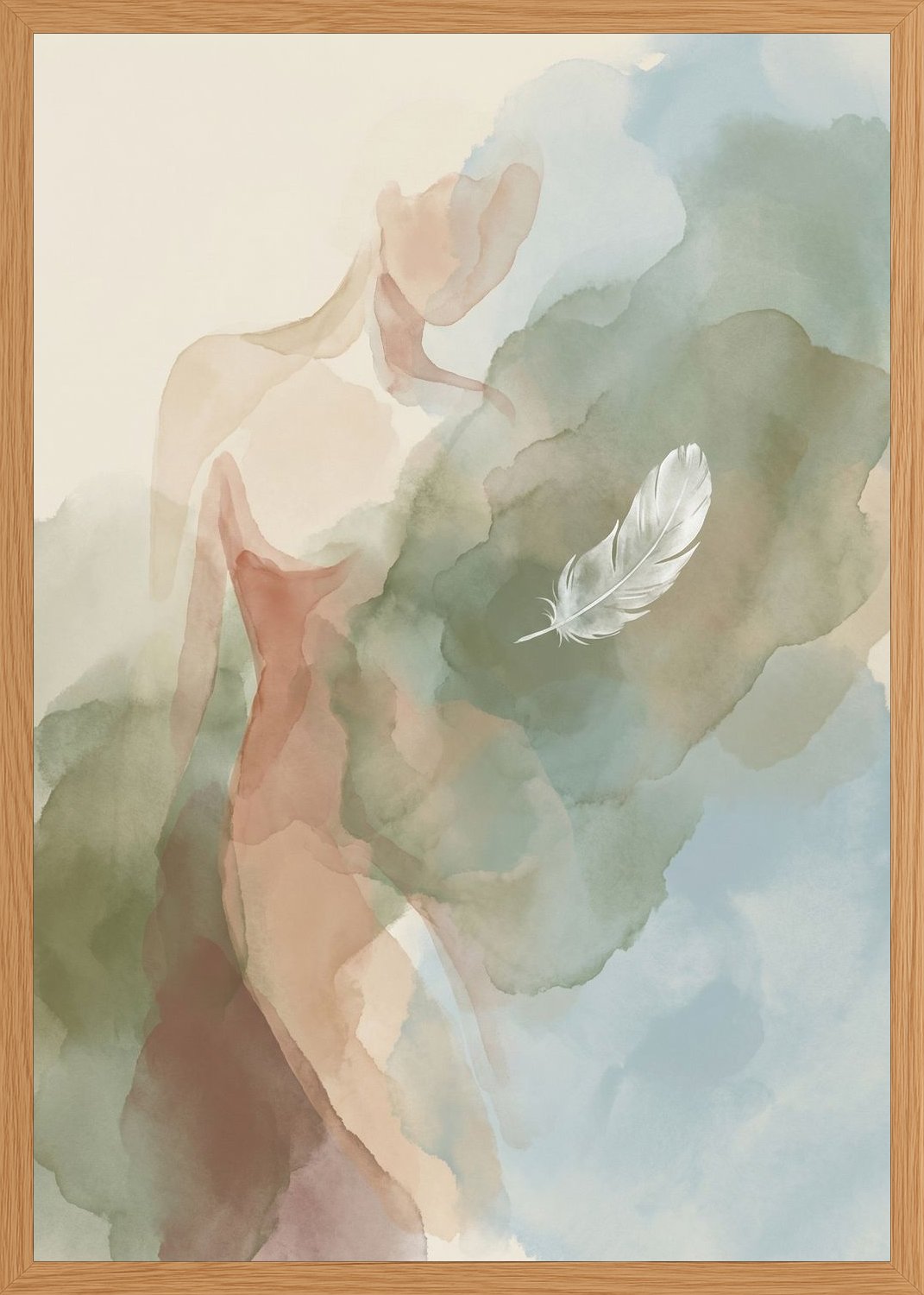 Poster in oak frame