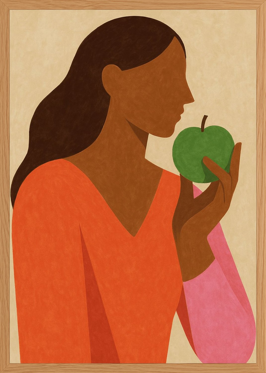 Poster in oak frame