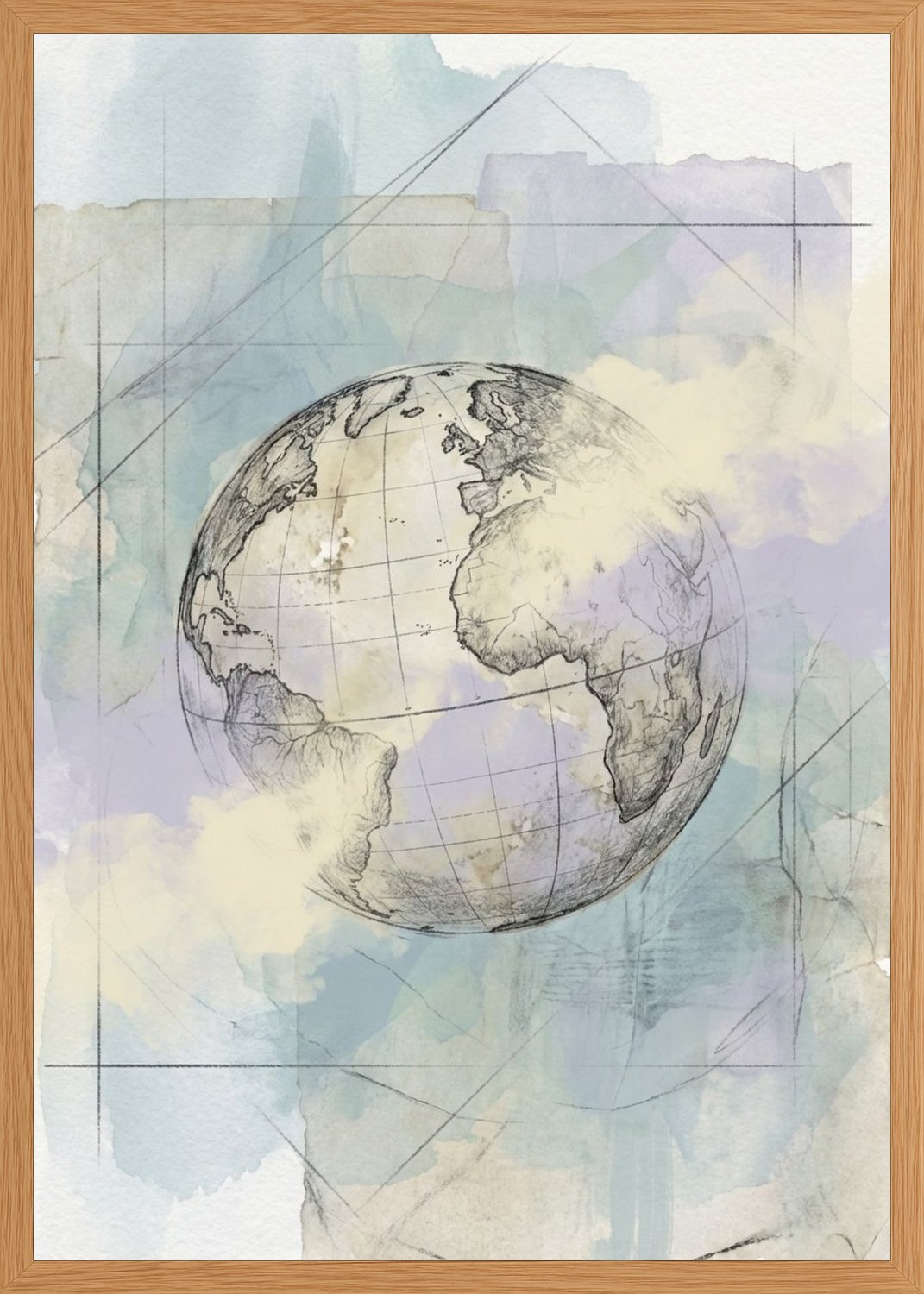Poster in oak frame