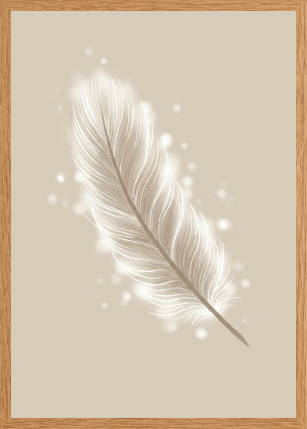 Poster in oak frame
