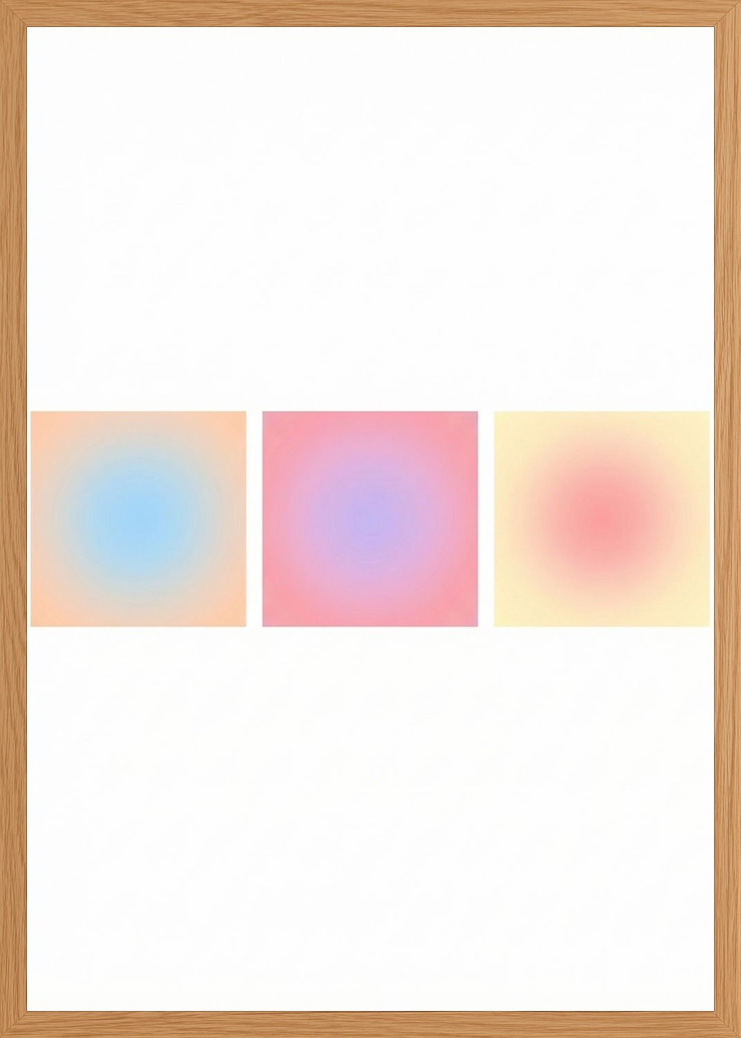 Poster in oak frame