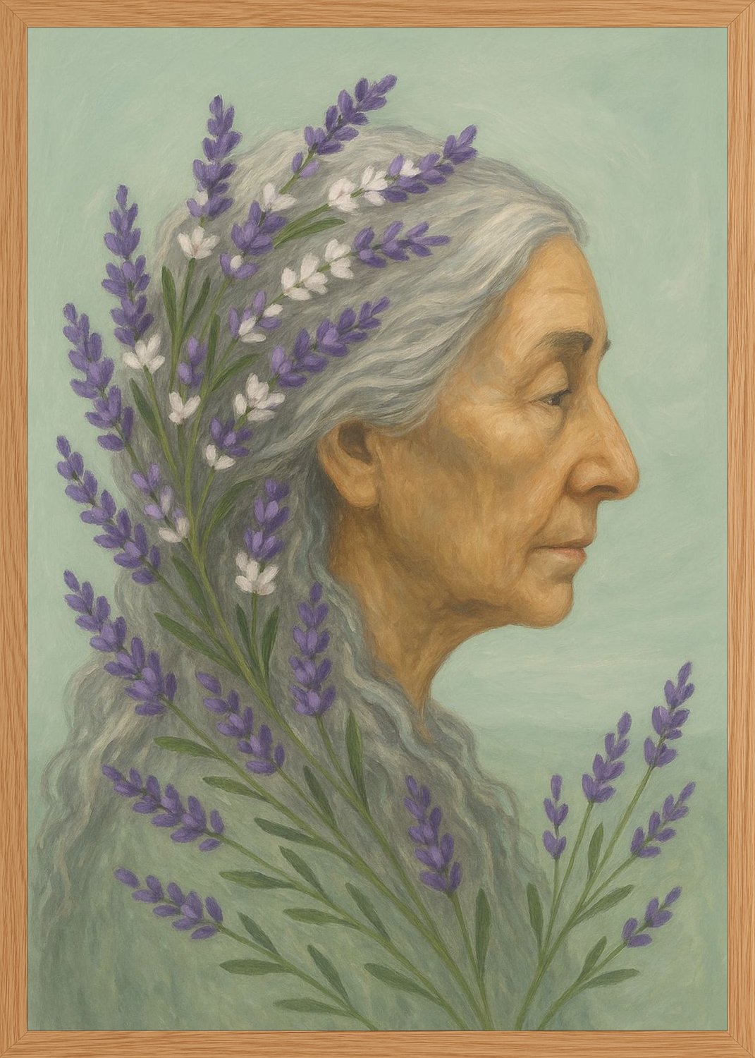 Poster in oak frame