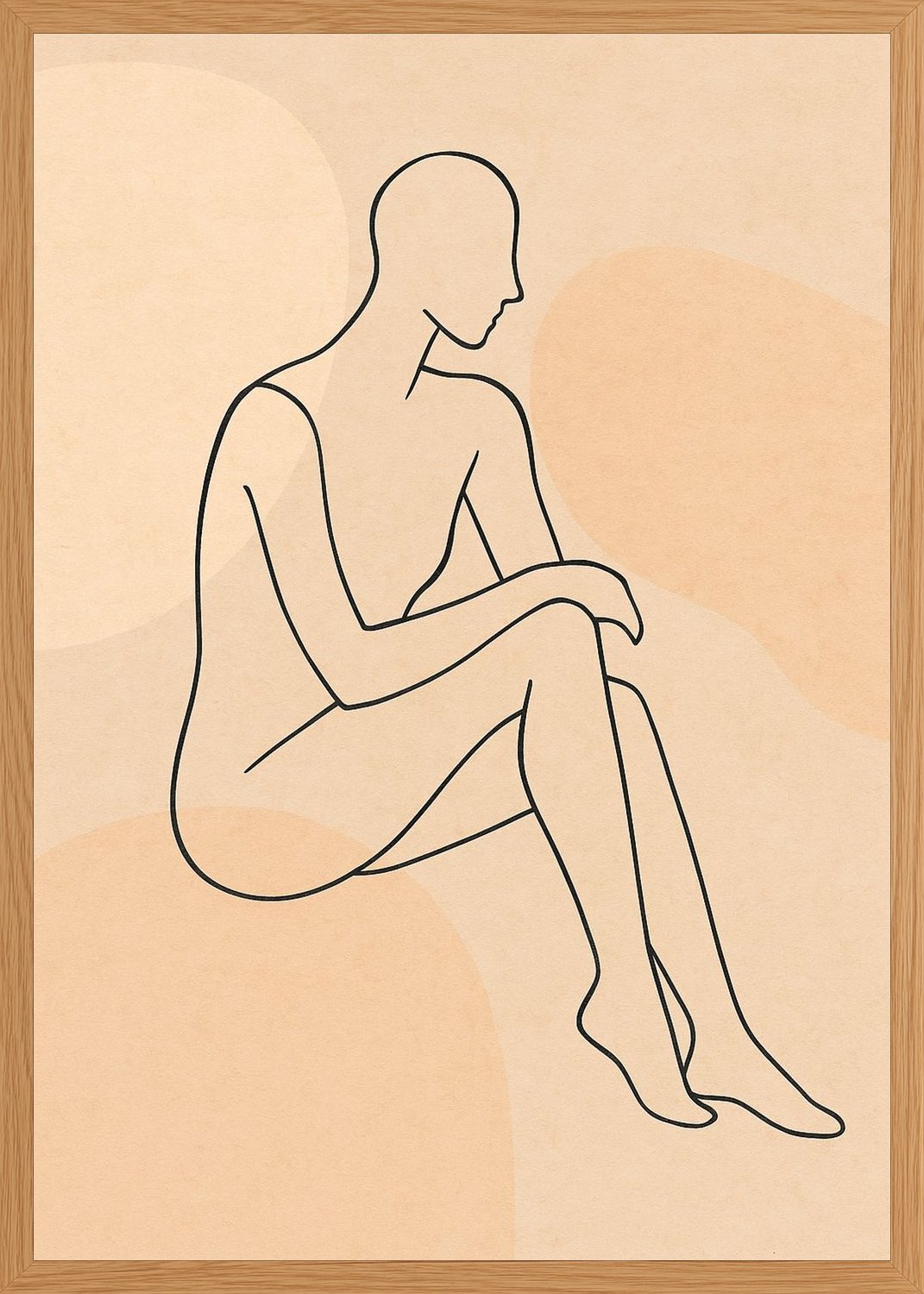 Poster in oak frame